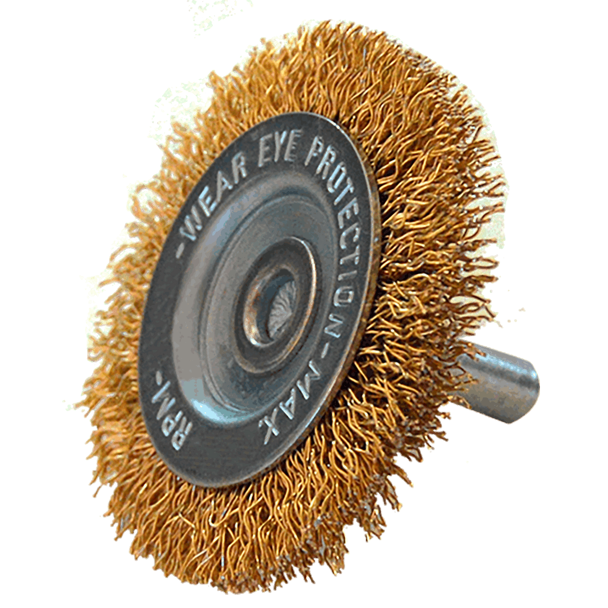 Cepillo con vástago de 75 x 0.30 x 6.4 mm para limpieza de metales y remoción de óxido, pintura, barniz y madera Austromex