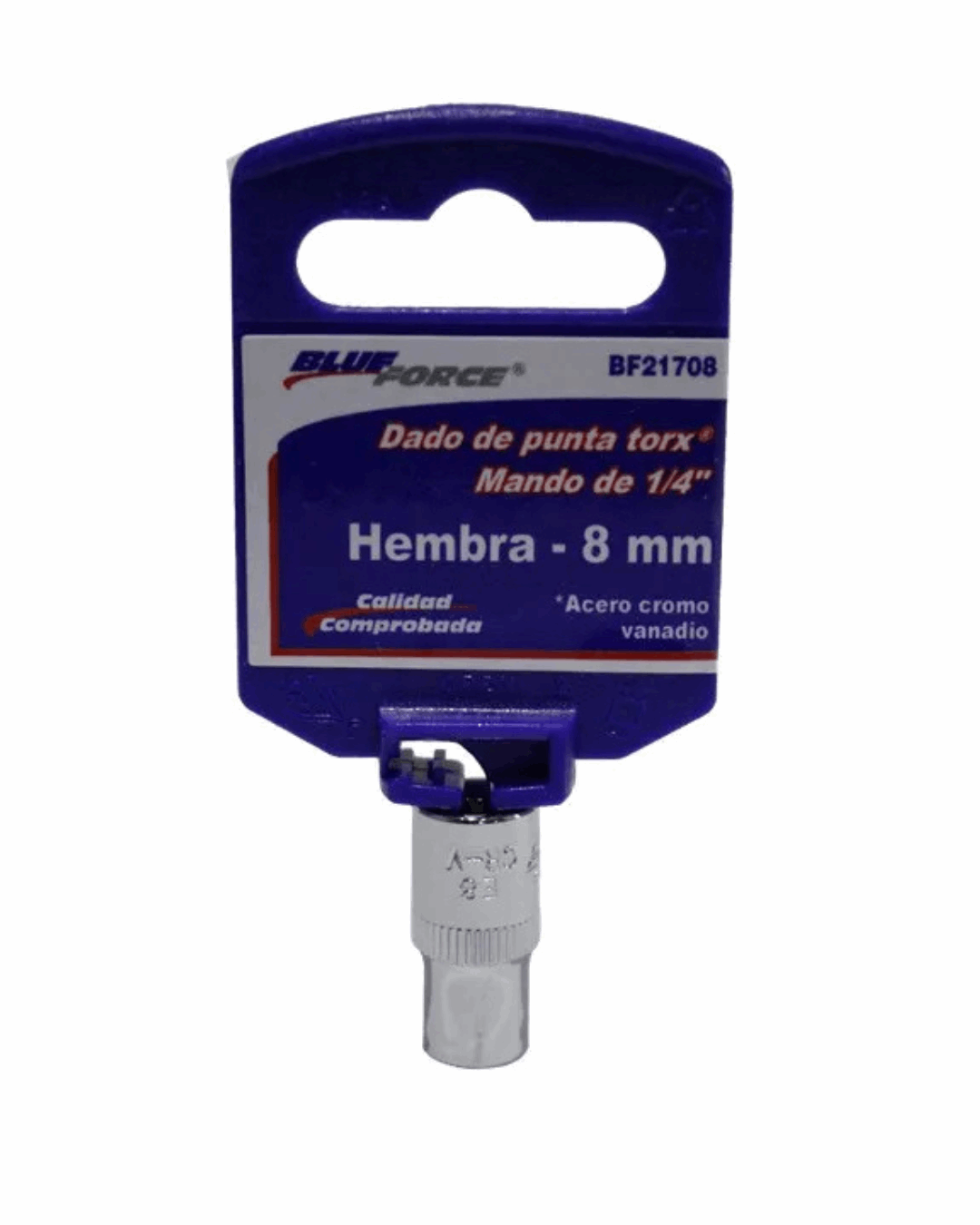 Dado torx Hembra E8 x 1/4" Blue Force