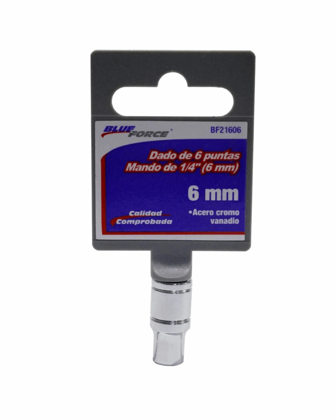 Dado de 6 puntas de 6 mm x 1/4 Blue Force