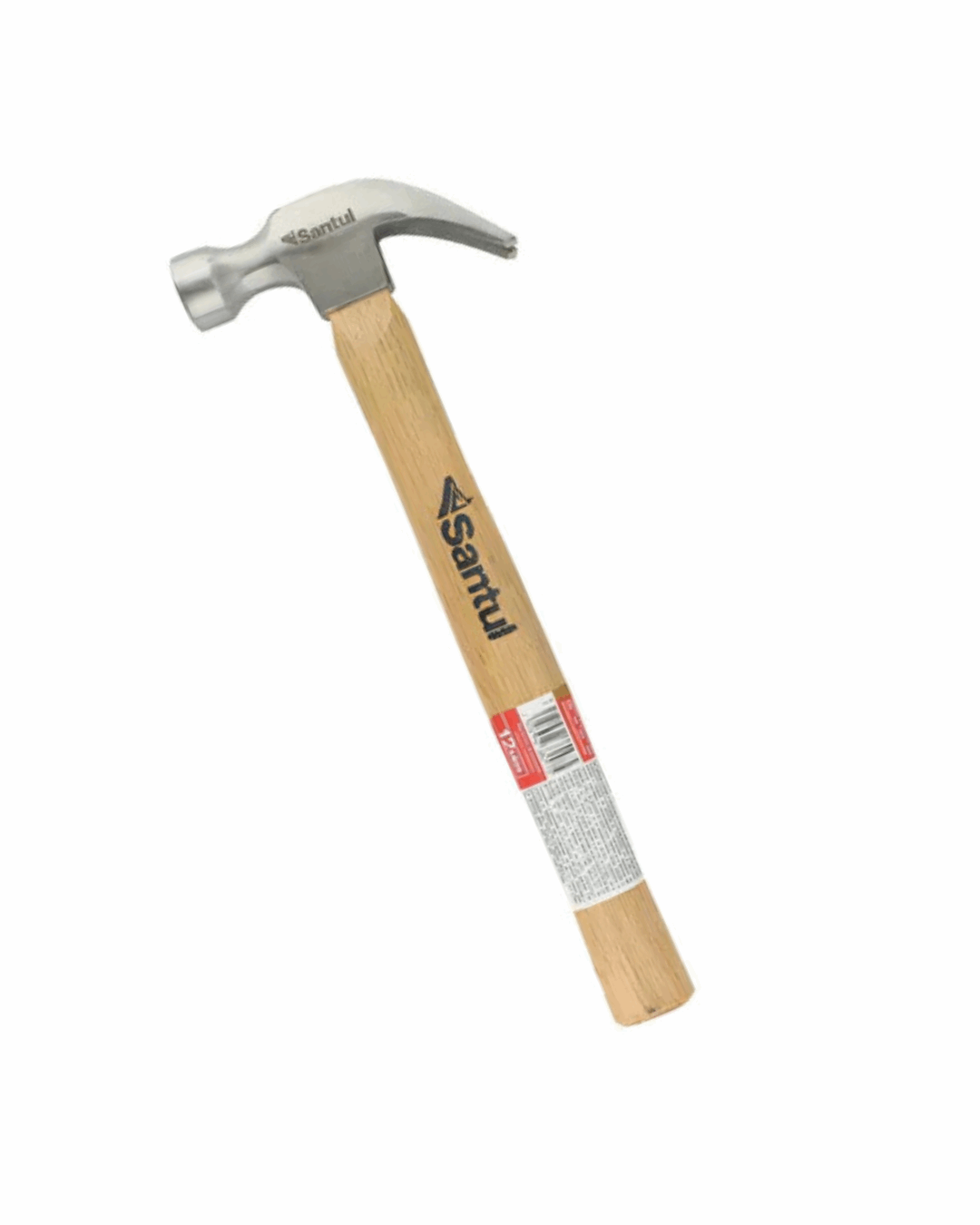 Martillo 7 Oz, uña curva, mango de madera Santul