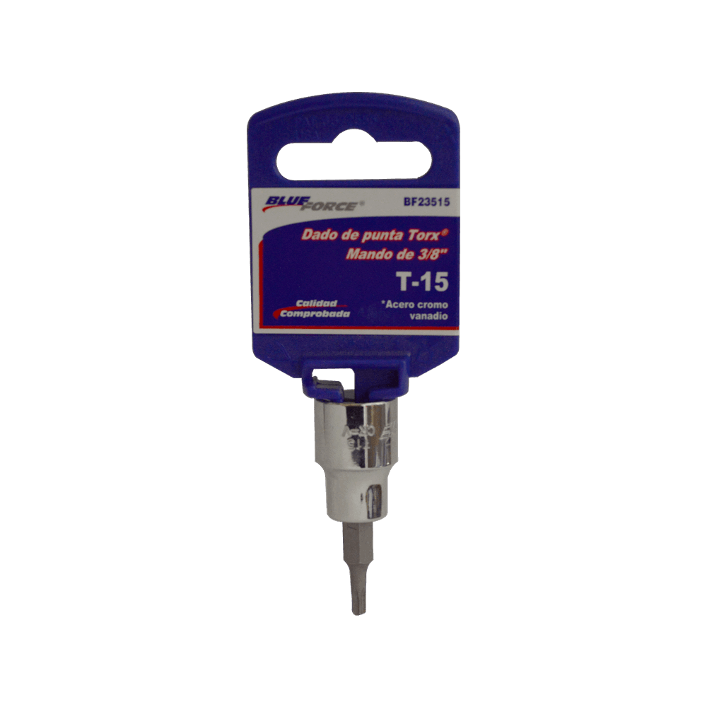 Dado de punta Torx de mando de 3/8 T15 Blue Force
