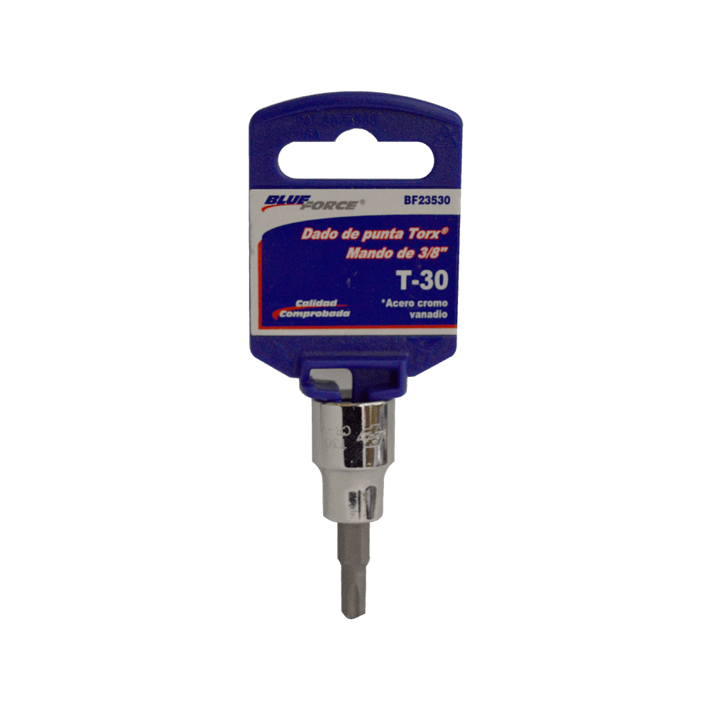Dado de punta Torx de mando de 3/8 T30 Blue Force