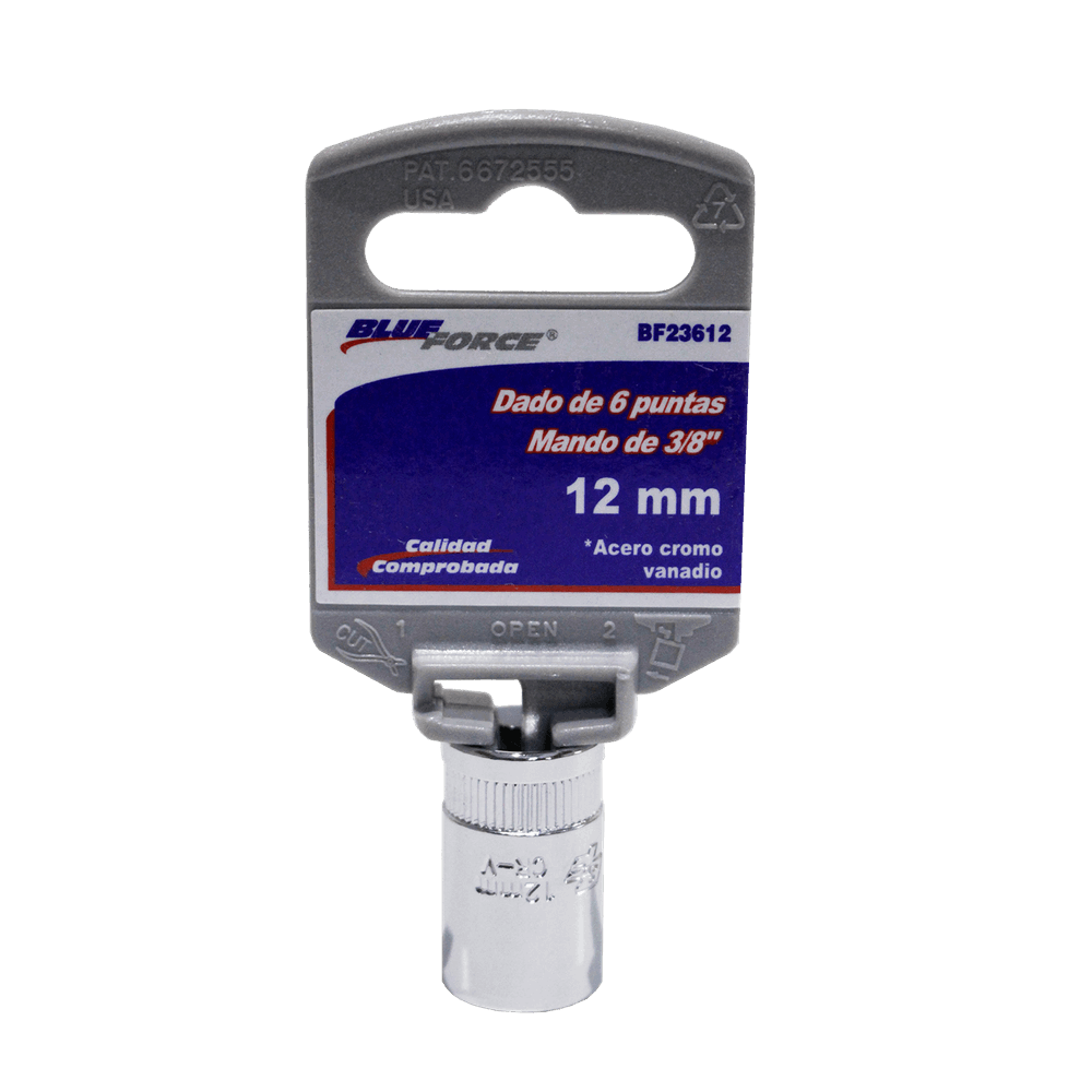 Dado de 6 puntas mando de 3/8 x 12 MM Blue Force