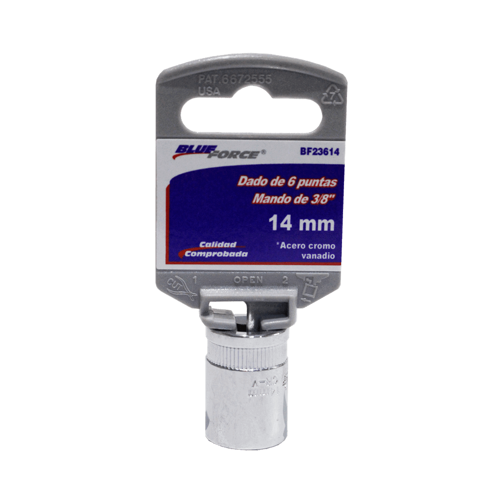 Dado de 6 puntas mando de 3/8 x 14 MM Blue Force