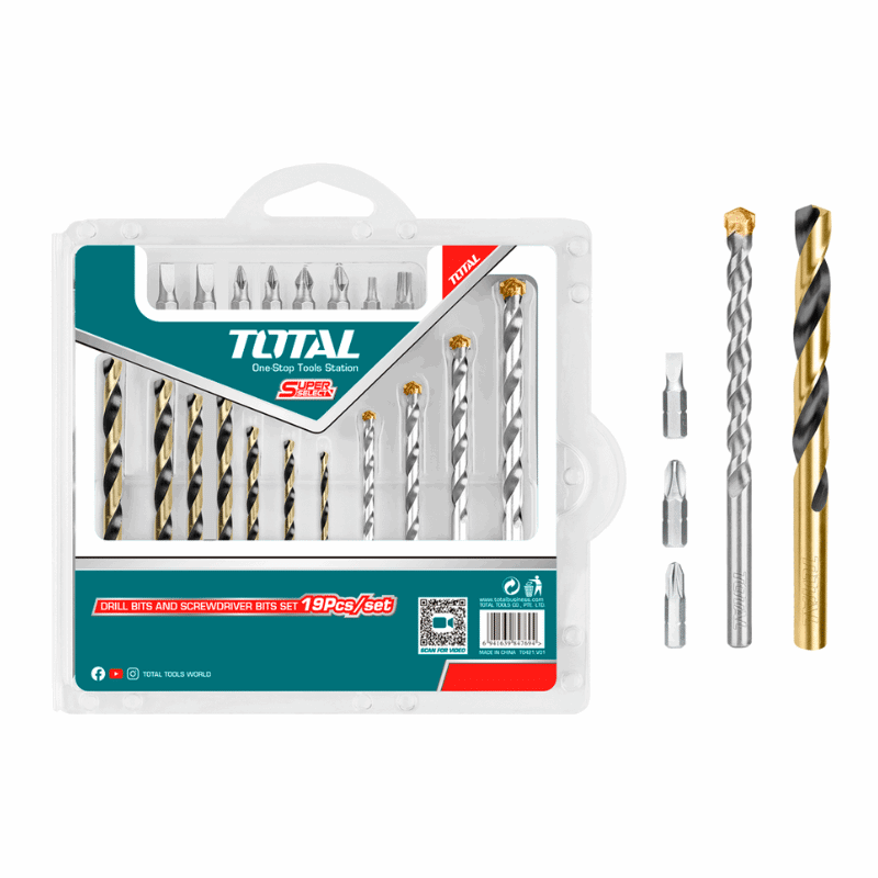 Juego de 10 Brocas para Metal y Concreto y 6 Puntas IUSA
